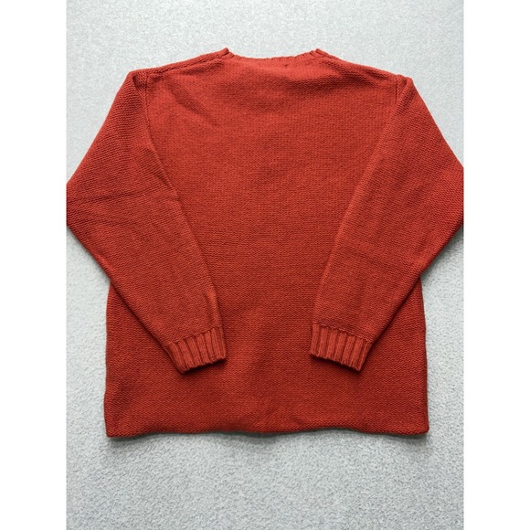 Fisherman Out of Ireland Mens XL Wool Quarter Zip Sweater Red Knit Pullover - Picture 12 of 14